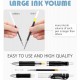 Geyoga 90 Pcs Gel Ink Pens Bulk Fine Point 0.5mm Metal Tip Retractable Gel Pens Ballpoint Pens Rubber Grip Smooth Pens for Office Back to School (Black)