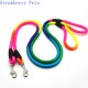 Durable Nylon Rainbow 1.2M Pet Dog Leash Walking Training Leash Cats Dogs Harness Collar Leashes Strap Belt Rope