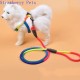 Durable Nylon Rainbow 1.2M Pet Dog Leash Walking Training Leash Cats Dogs Harness Collar Leashes Strap Belt Rope