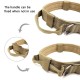 Tactical Police Dog Collar Military Adjustable Duarable Nylon German Shepard For Medium Large Walking Training Pet Accessories